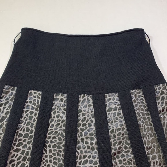Etcetera Merino Wool And Linen Crocodile  Print Skirt - Picture 3 of 7
